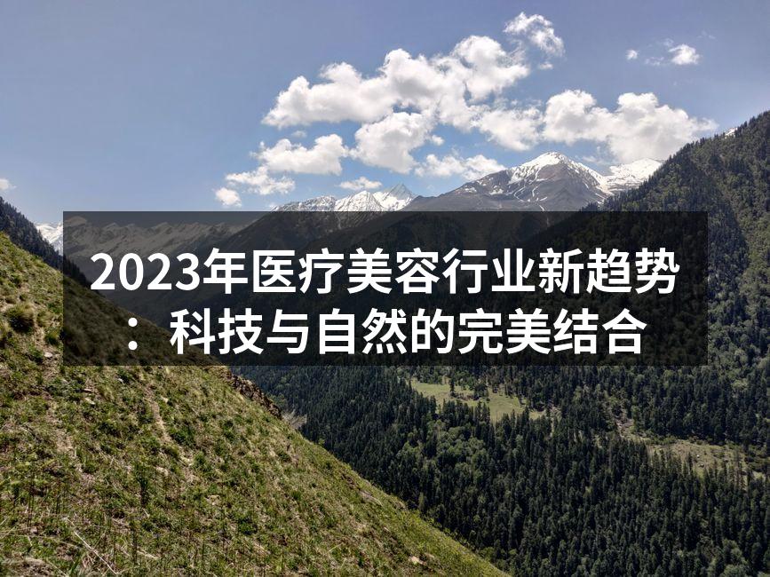 科技美容手段的普及